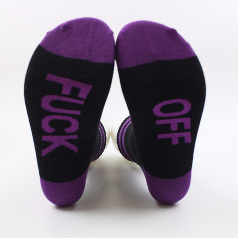 Fukc Off Socks Black/Purple