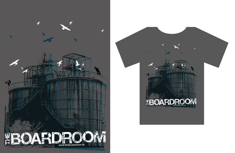 The Boardroom Industrial Shirt, available from The Boardroom, BMX and Skateboard shop, Greystones, Wicklow, Ireland. BMX, Skate, Clothing, Shoes, Paint, Skateboards, Bikes, Parts, Ireland. #1