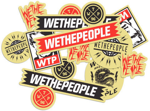 We The People BMX Stickers, available from The Boardroom, BMX and Skateboard shop, Greystones, Wicklow, Ireland. BMX, Skate, Clothing, Shoes, Paint, Skateboards, BMX Bikes, Parts, Ireland #1.