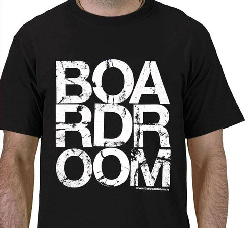 The Boardroom Block Logo T Shirt, available from The Boardroom, BMX and Skateboard shop, Greystones, Wicklow, Ireland. BMX, Skate, Clothing, Shoes, Paint, Skateboards, Bikes, Parts, Ireland. #1