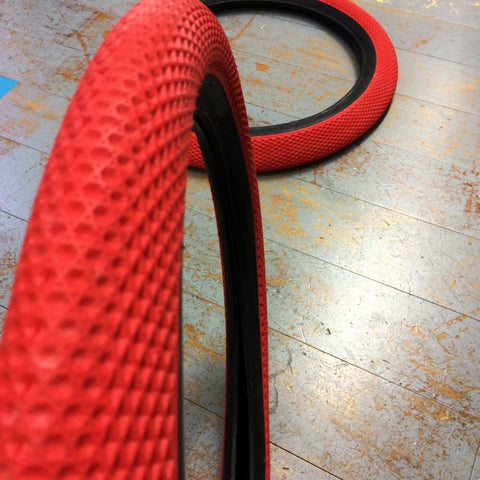 Cult - Vans Tire Red with Black Sidewall 2.35