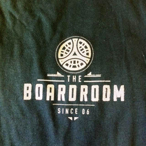 The boardroom since 06 tee, available from The Boardroom, BMX and Skateboard shop, Greystones, Wicklow, Ireland. BMX, Skate, Clothing, Shoes, Paint, Skateboards, Bikes, Parts, Ireland. #1