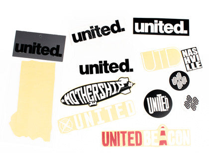 United Bike Co BMX Stickers, available from The Boardroom, BMX and Skateboard shop, Greystones, Wicklow, Ireland. BMX, Skate, Clothing, Shoes, Paint, Skateboards, BMX Bikes, Parts, Ireland #1.